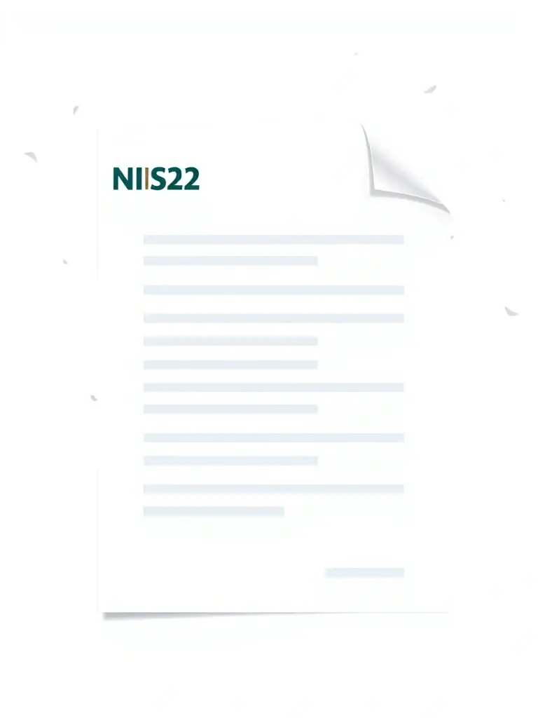 A document with the NIS2 logo, representing compliance and adherence to security standards for IT Solutions Ralf Gfrerrer.