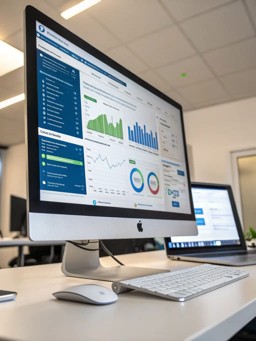 A computer screen displaying endpoint protection software interface, indicating comprehensive device security for IT Solutions Ralf Gfrerrer.